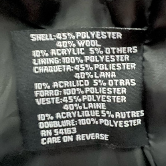 Rare Vintage - Guess - Tweed Pea Coat - Houndstooth - No Size/See Measurements - Picture 6 of 6